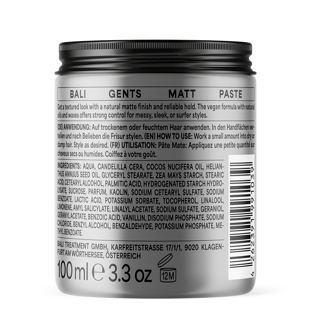 Bali Curls Bali Gents Matt Paste 100ml