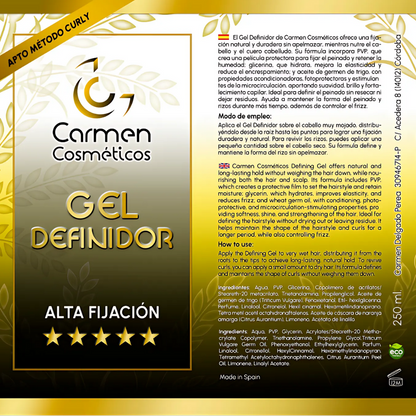 Carmen Cosmetics High-Hold Defining Gel 250ml
