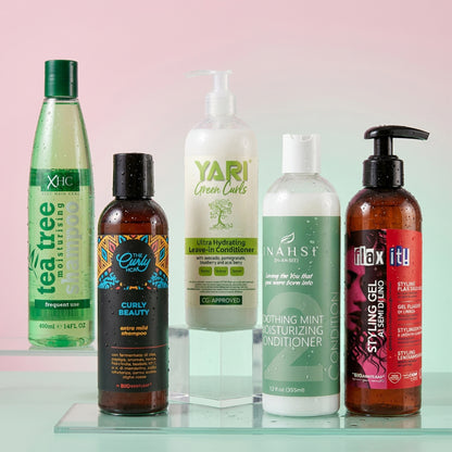 CurlyNest Starter Kit für lockiges Haar 3C-4A - Lipiderhaltung