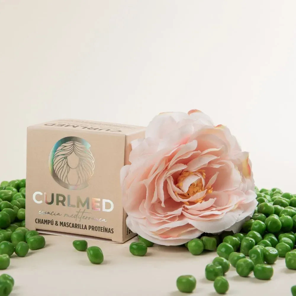 CurlMed Festes Shampoo + Maske Protein Alle Haartypen 70g