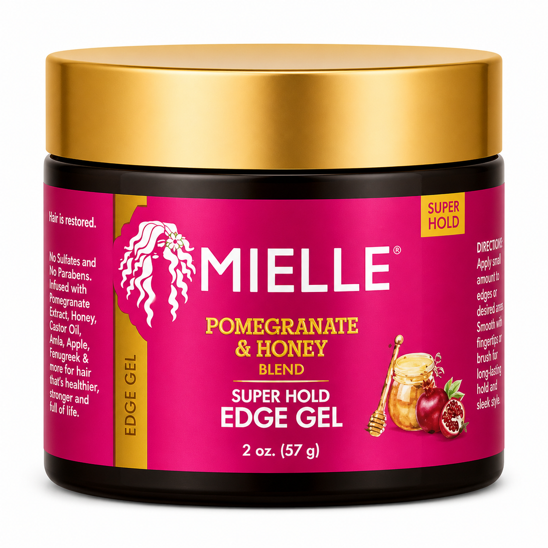 Mielle Pomegranate &amp; Honey Blend Super Hold Edge Gel 2oz