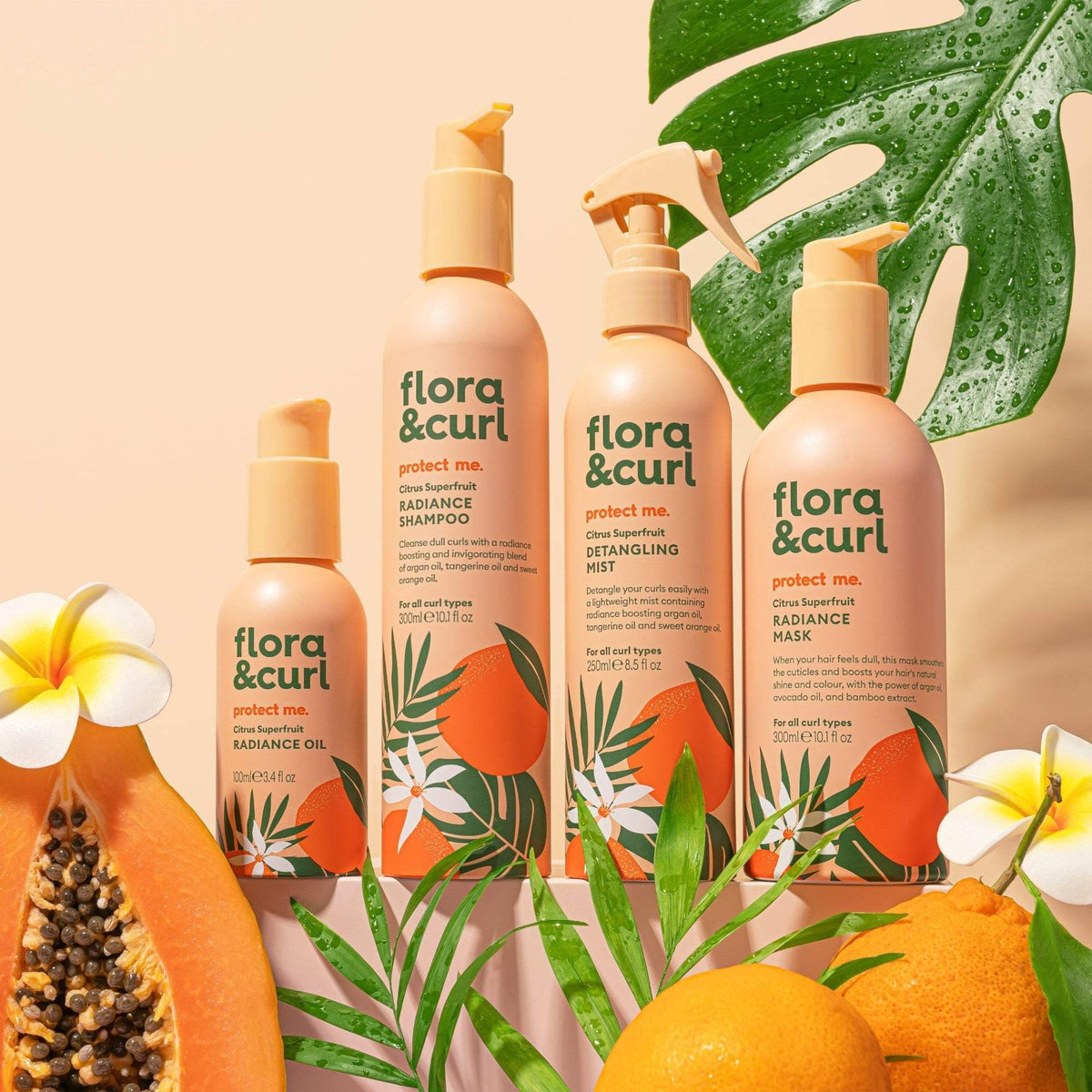 Flora &amp; Curl Protect Me Zitrus-Superfrucht Entwirrungsspray 250ml