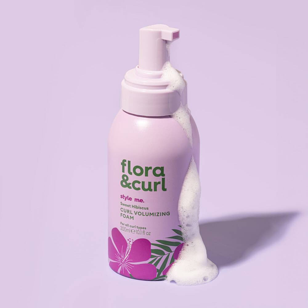 Flora &amp; Curl Style Me Sweet Hibiscus Locken-Volumen-Schaum 300ml