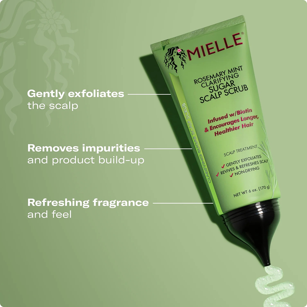 Mielle Rosemary Mint Strengthening Sugar Scalp Scrub 6oz