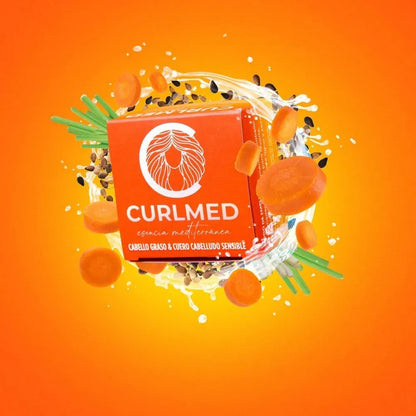 CurlMed Festes Shampoo für fettiges Haar und empfindliche Kopfhaut 80g