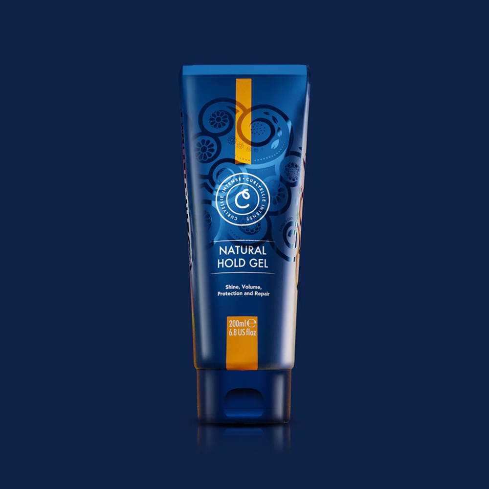 CurlyEllie Intensives natürliches Halt Haar Gel 200ml
